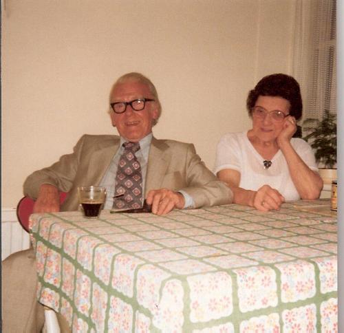 Frank Lilley (my first accordion teacher) and Antonietta Viazzani (my Grandmother) after an accordion lesson-