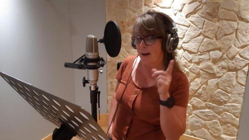 Recording with Michela Musco 