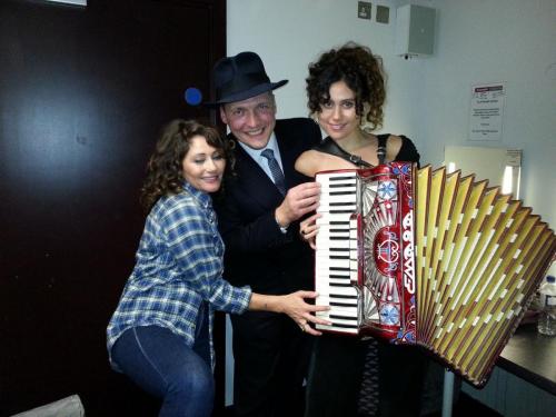 Romano Viazzani with Frances Ruffelle and Eliza Doolittle